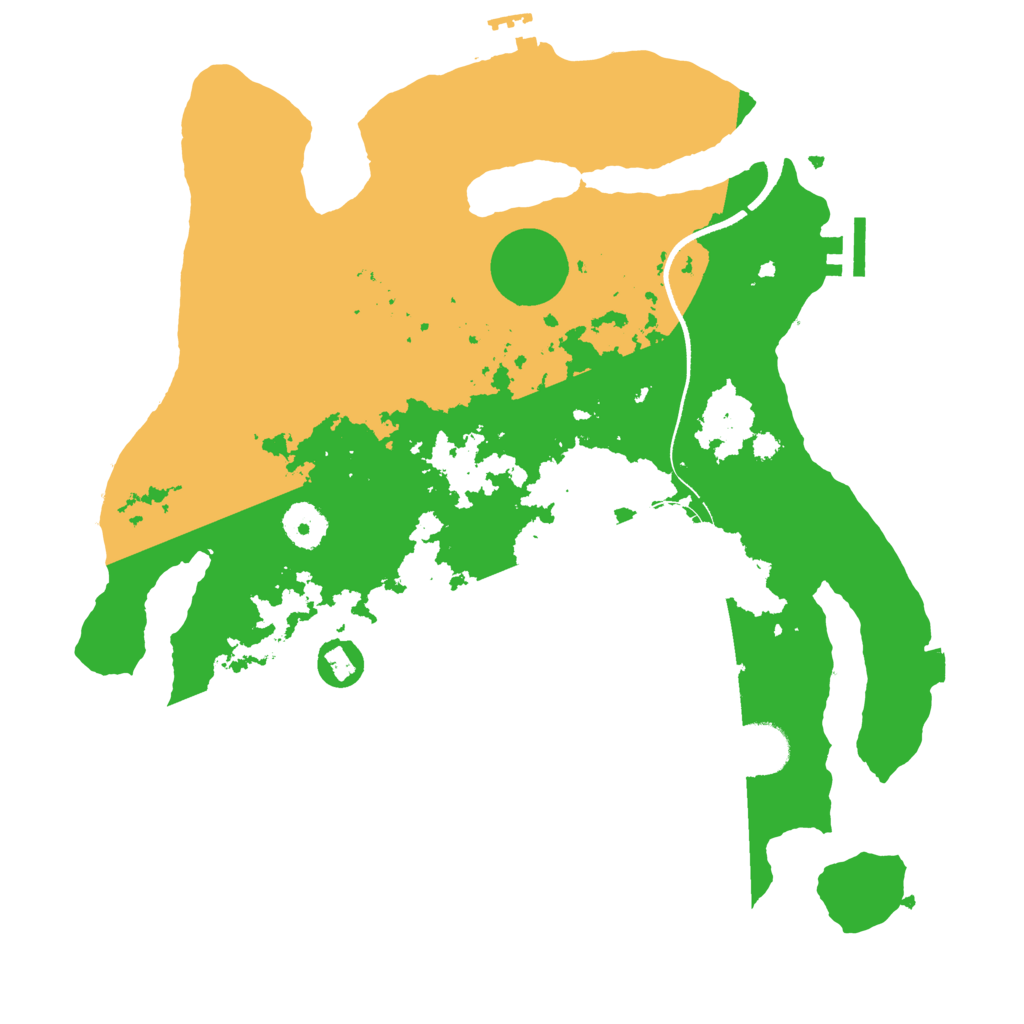 Biome Rust Map: Procedural Map, Size: 3500, Seed: 721146139