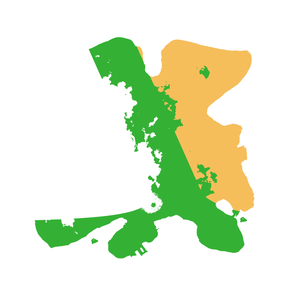 Biome Rust Map: Procedural Map, Size: 2400, Seed: 850791981