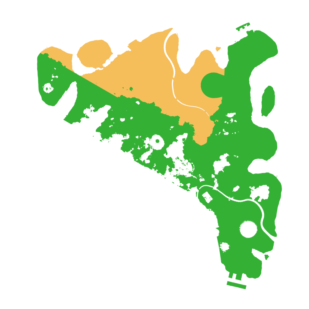 Biome Rust Map: Procedural Map, Size: 3200, Seed: 2145999642