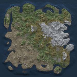 Thumbnail Rust Map: Procedural Map, Size: 4500, Seed: 137418655, 19 Monuments