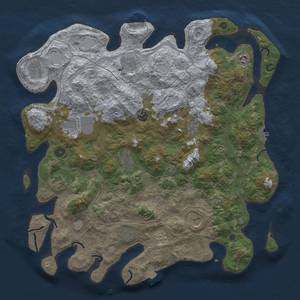 Thumbnail Rust Map: Procedural Map, Size: 4450, Seed: 687624585, 19 Monuments