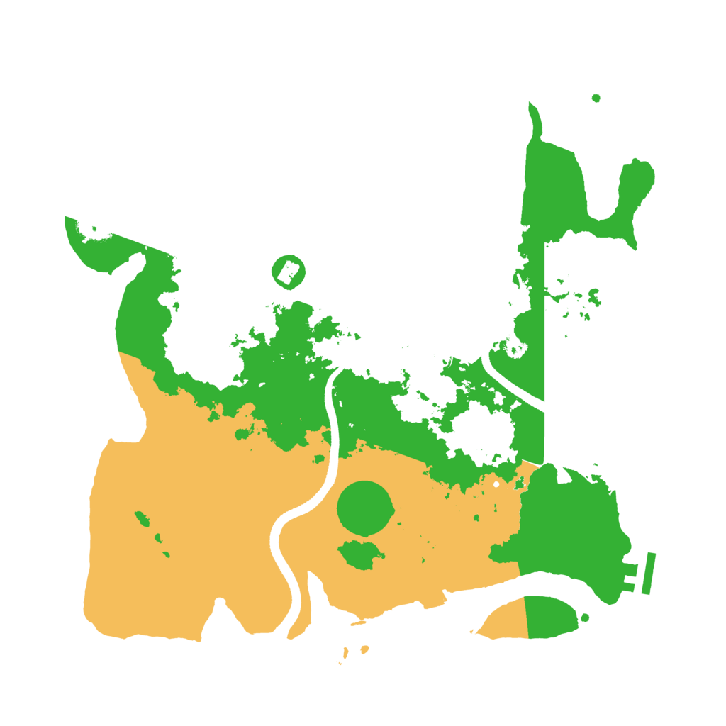 Biome Rust Map: Procedural Map, Size: 3500, Seed: 1142196101