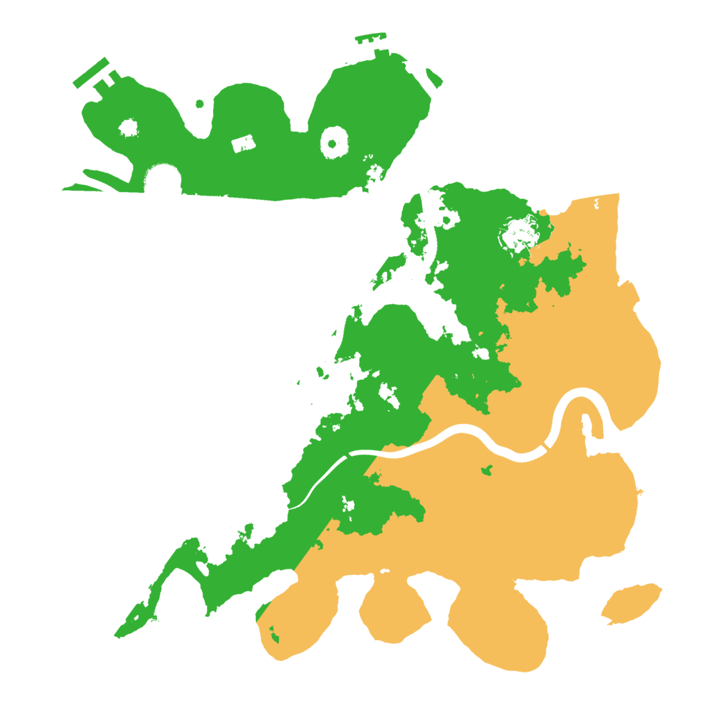 Biome Rust Map: Procedural Map, Size: 3500, Seed: 1440757087