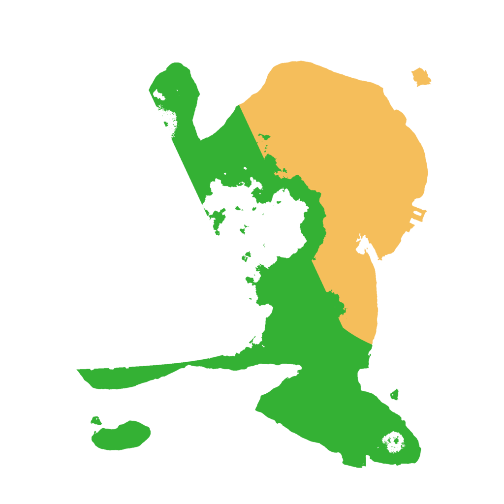 Biome Rust Map: Procedural Map, Size: 2500, Seed: 1207798350