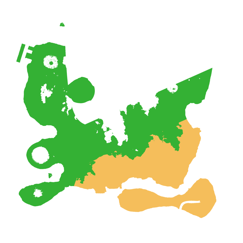 Biome Rust Map: Procedural Map, Size: 2600, Seed: 247815563