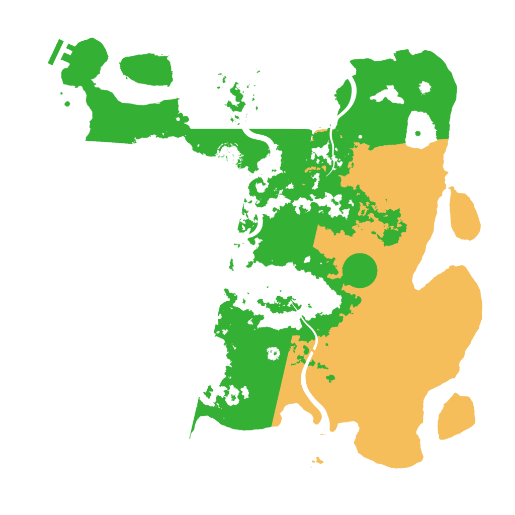 Biome Rust Map: Procedural Map, Size: 3900, Seed: 1000