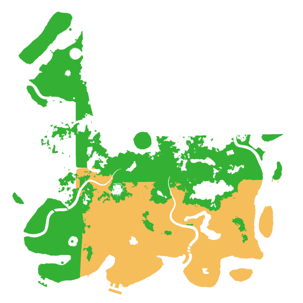 Biome Rust Map: Procedural Map, Size: 4600, Seed: 77761181