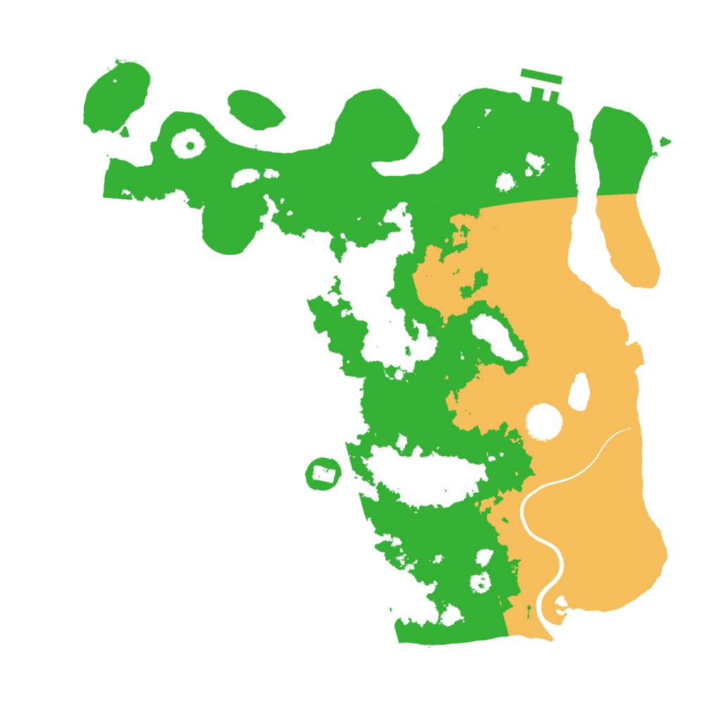 Biome Rust Map: Procedural Map, Size: 3500, Seed: 19530