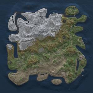 Thumbnail Rust Map: Procedural Map, Size: 3950, Seed: 2122966, 18 Monuments