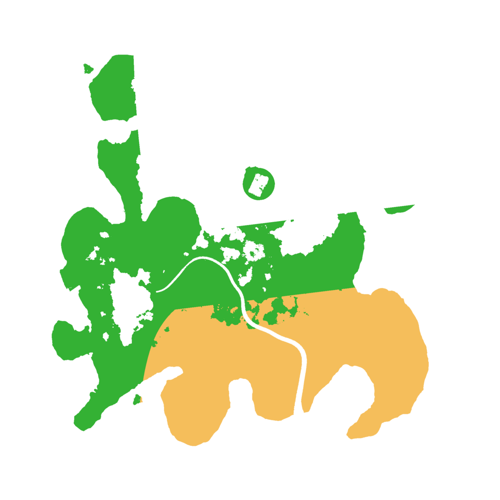 Biome Rust Map: Procedural Map, Size: 2500, Seed: 656546