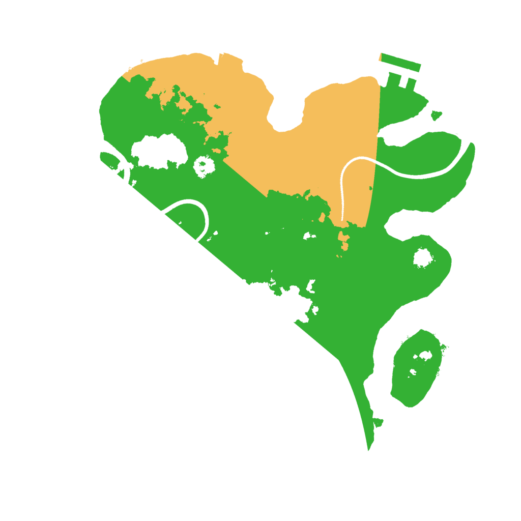 Biome Rust Map: Procedural Map, Size: 2500, Seed: 622457468