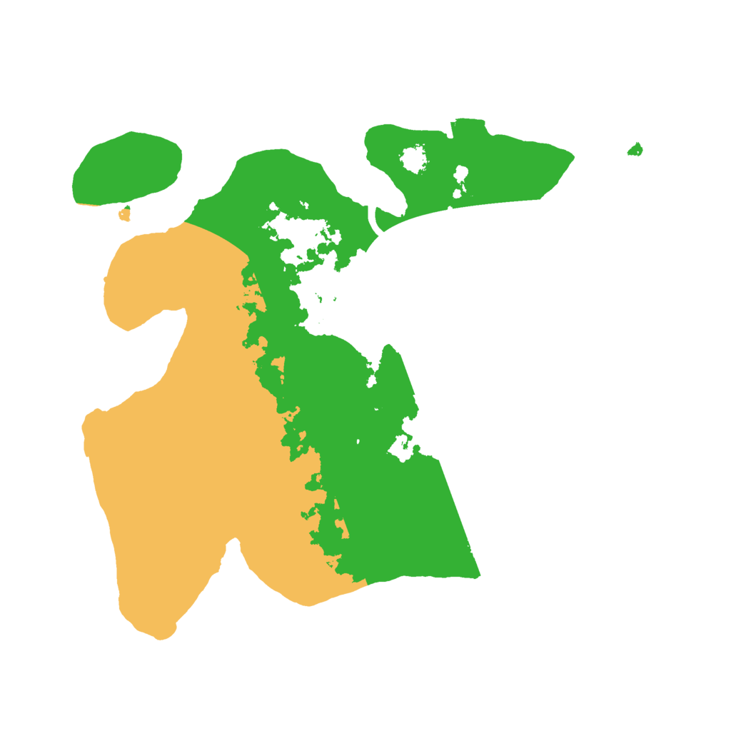 Biome Rust Map: Procedural Map, Size: 2500, Seed: 1245345