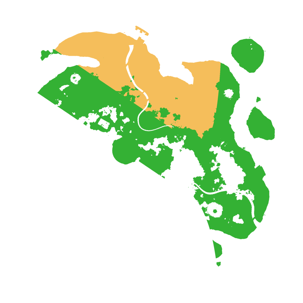 Biome Rust Map: Procedural Map, Size: 3000, Seed: 3900