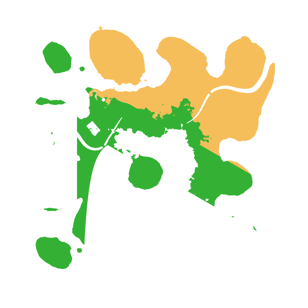 Biome Rust Map: Procedural Map, Size: 2500, Seed: 426104527