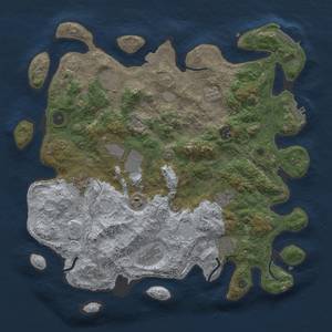 Thumbnail Rust Map: Procedural Map, Size: 4000, Seed: 1309114973, 17 Monuments