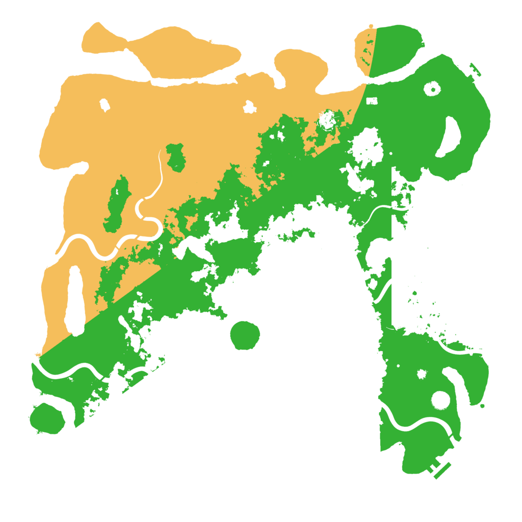 Biome Rust Map: Procedural Map, Size: 5000, Seed: 197250