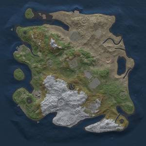 Thumbnail Rust Map: Procedural Map, Size: 3500, Seed: 314554361, 15 Monuments