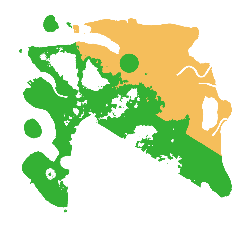 Biome Rust Map: Procedural Map, Size: 3500, Seed: 314554361