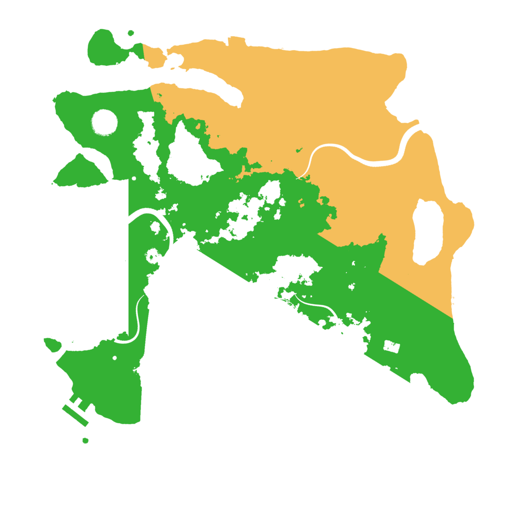 Biome Rust Map: Procedural Map, Size: 3500, Seed: 314554361