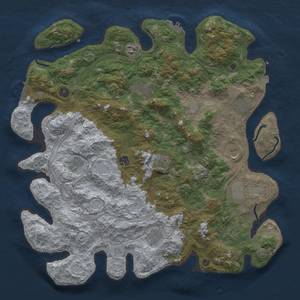 Thumbnail Rust Map: Procedural Map, Size: 4500, Seed: 3163287, 19 Monuments