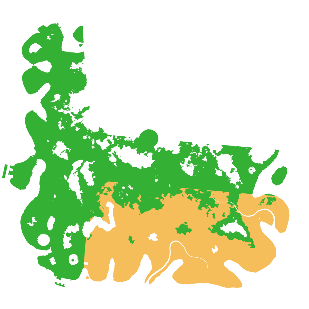 Biome Rust Map: Procedural Map, Size: 4500, Seed: 90195446