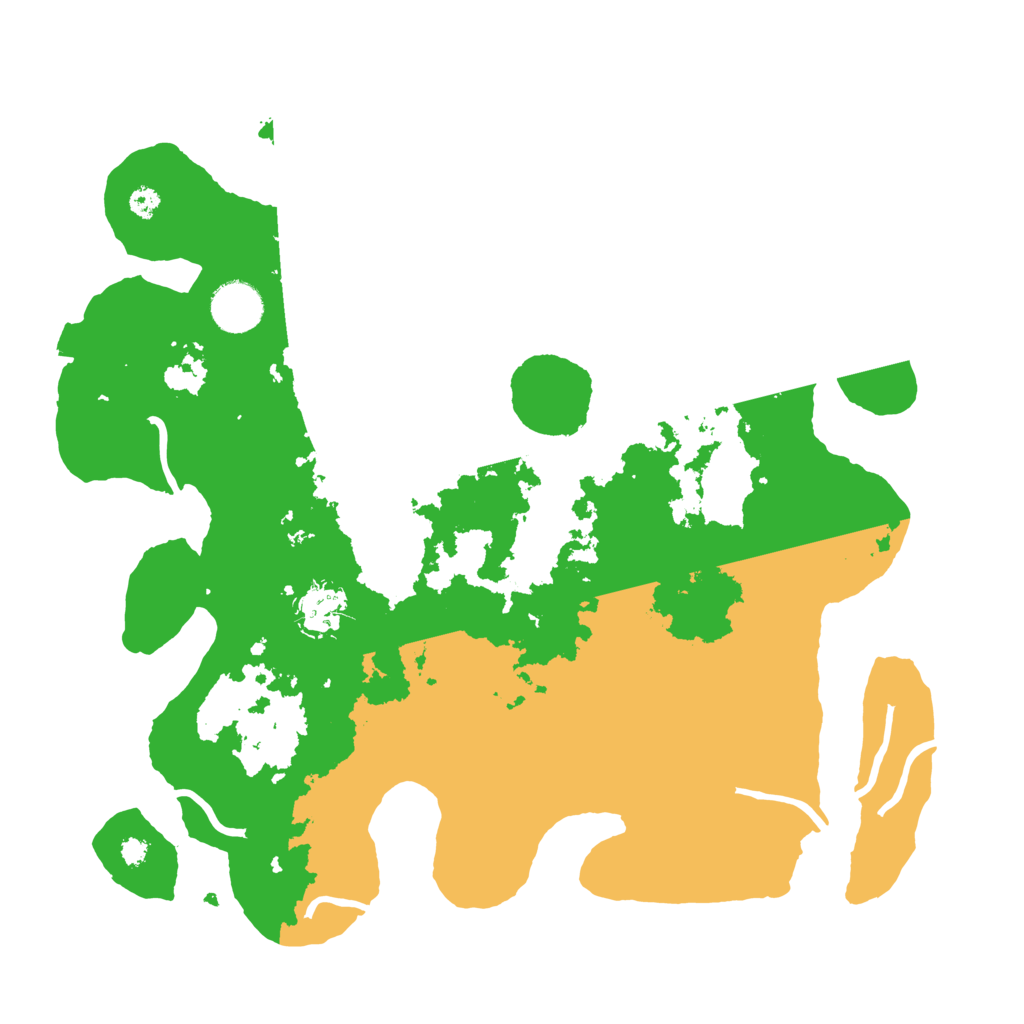 Biome Rust Map: Procedural Map, Size: 3499, Seed: 1