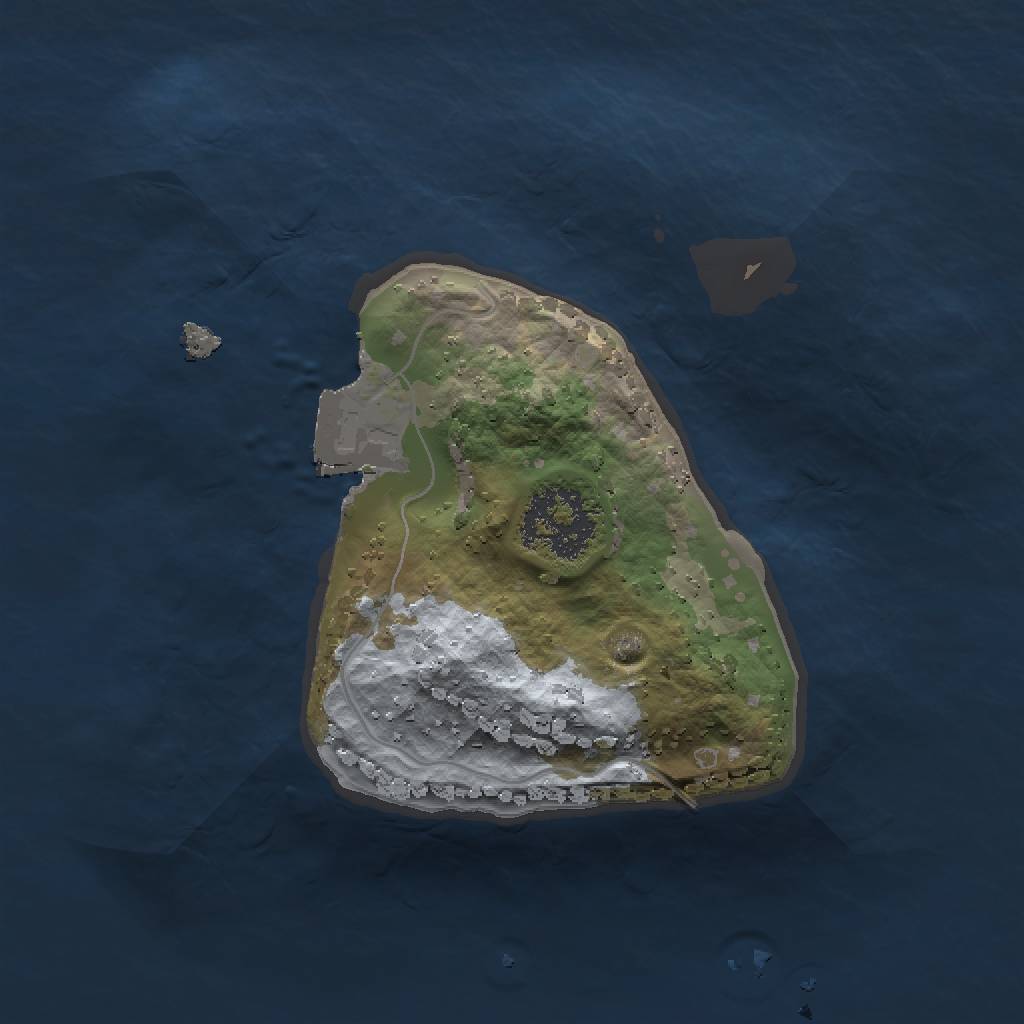 Rust Map: Procedural Map, Size: 1400, Seed: 2008861620, 3 Monuments