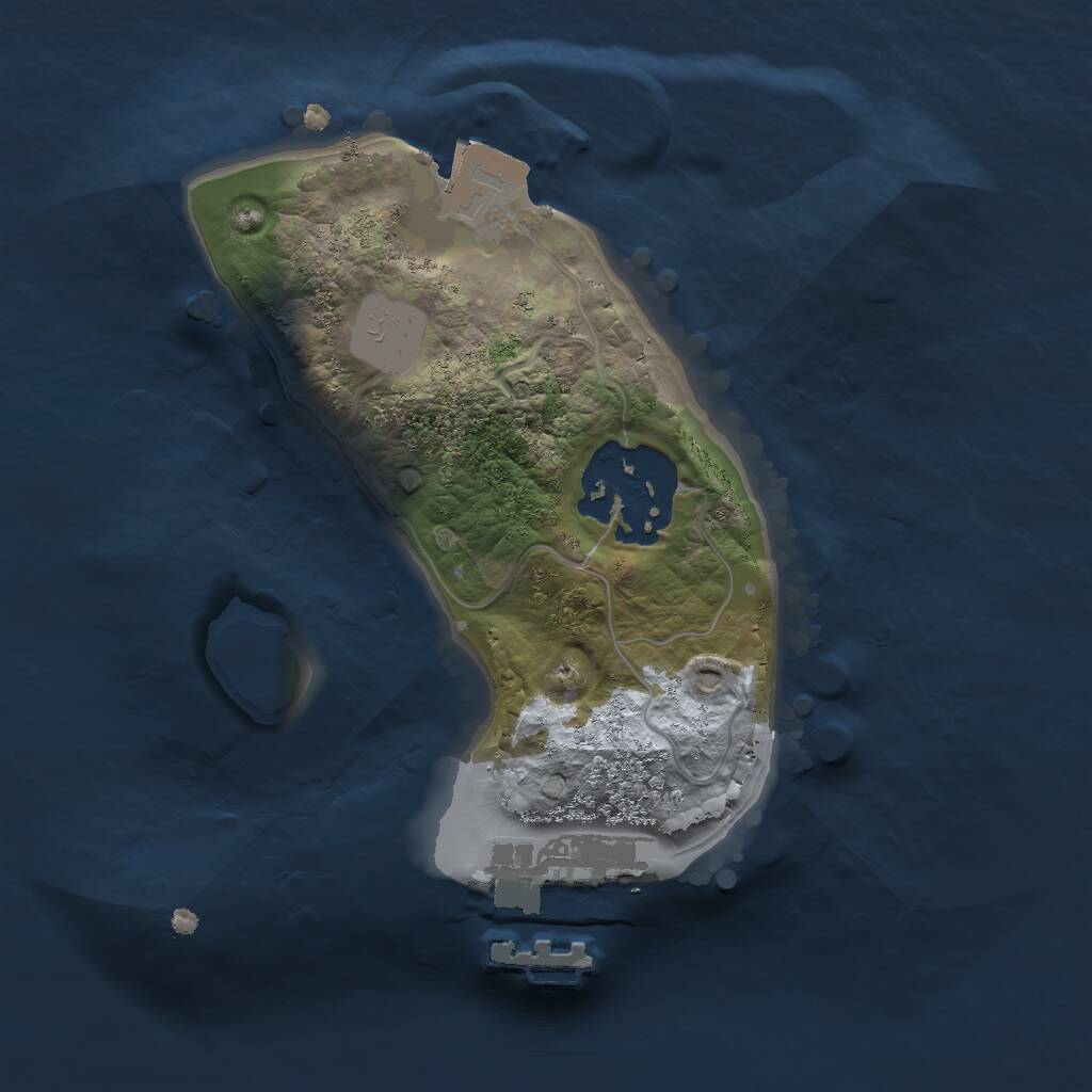 Rust Map: Procedural Map, Size: 1650, Seed: 50000, 3 Monuments