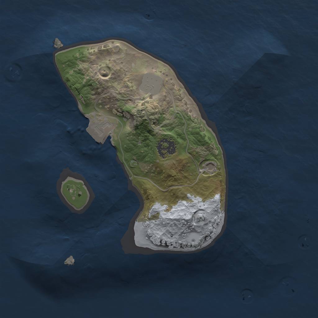 Rust Map: Procedural Map, Size: 1650, Seed: 50000, 3 Monuments