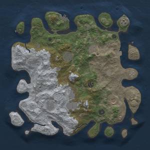 Thumbnail Rust Map: Procedural Map, Size: 3800, Seed: 4671230, 16 Monuments