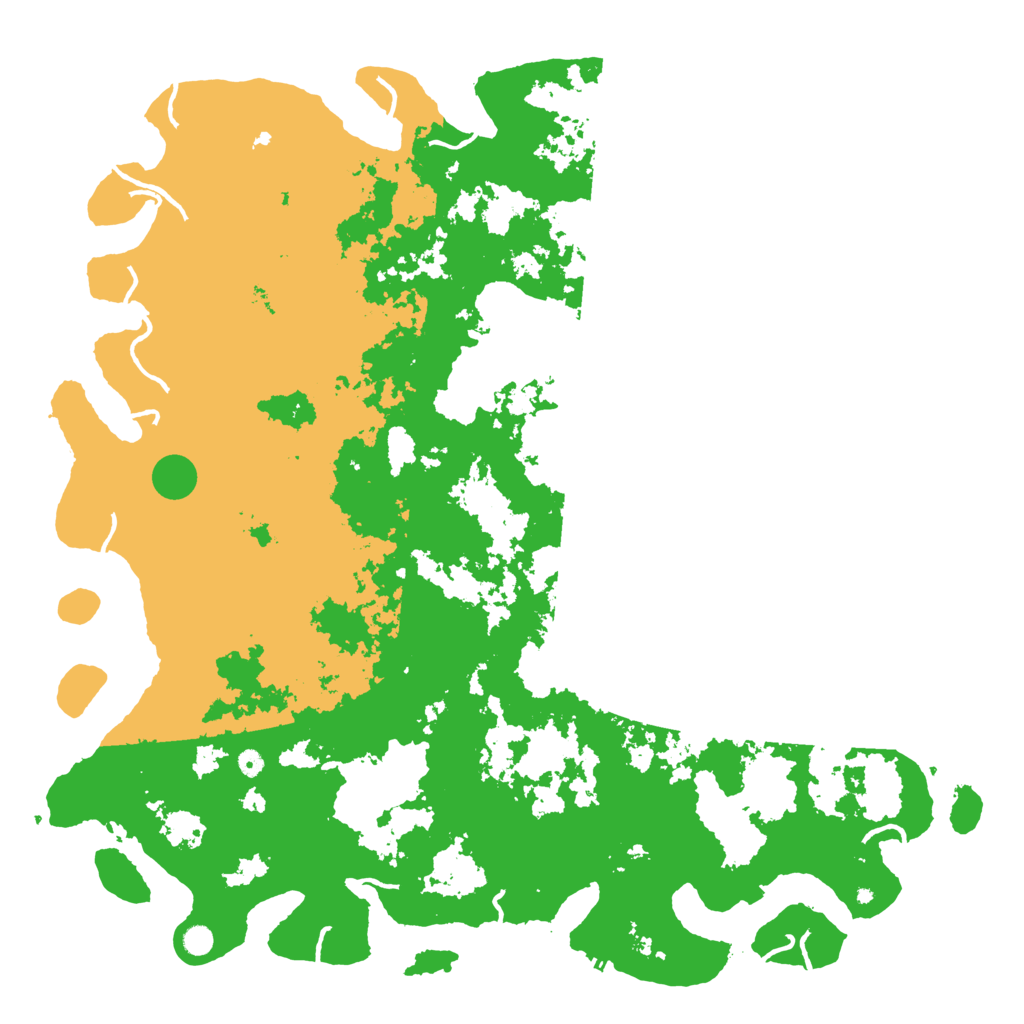 Biome Rust Map: Procedural Map, Size: 6000, Seed: 1461431881