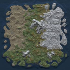 Thumbnail Rust Map: Procedural Map, Size: 6000, Seed: 1461431881, 19 Monuments