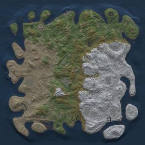 Thumbnail Rust Map: Procedural Map, Size: 4500, Seed: 47362, 19 Monuments