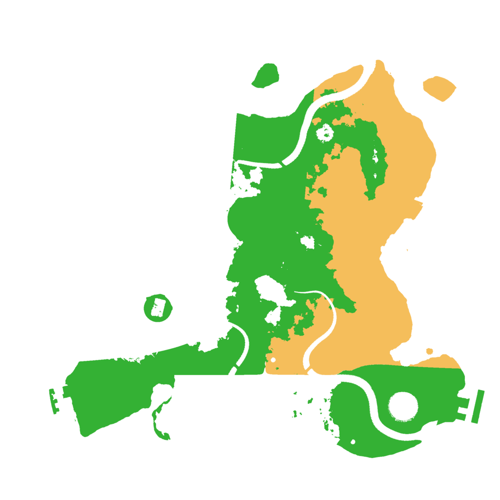 Biome Rust Map: Procedural Map, Size: 3000, Seed: 515510149