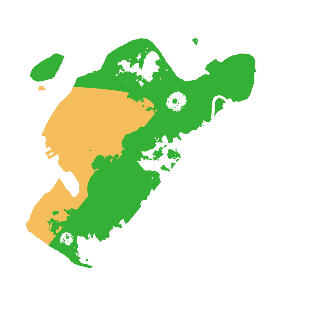 Biome Rust Map: Procedural Map, Size: 2500, Seed: 1016391633
