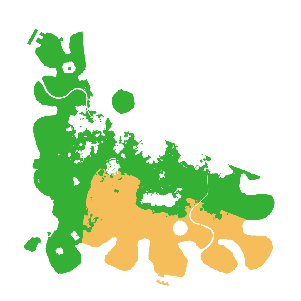 Biome Rust Map: Procedural Map, Size: 3600, Seed: 216