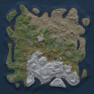 Thumbnail Rust Map: Procedural Map, Size: 4500, Seed: 556400887, 19 Monuments