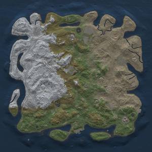 Thumbnail Rust Map: Procedural Map, Size: 4500, Seed: 967090796, 19 Monuments