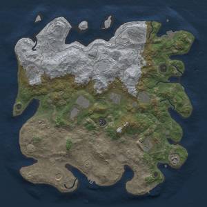 Thumbnail Rust Map: Procedural Map, Size: 4000, Seed: 268010119, 19 Monuments