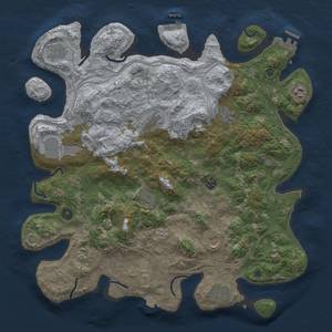 Thumbnail Rust Map: Procedural Map, Size: 4250, Seed: 2118556032, 19 Monuments