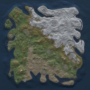 Thumbnail Rust Map: Procedural Map, Size: 4500, Seed: 466511861, 19 Monuments