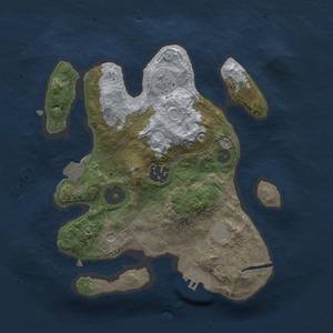 Thumbnail Rust Map: Procedural Map, Size: 2500, Seed: 3495, 7 Monuments