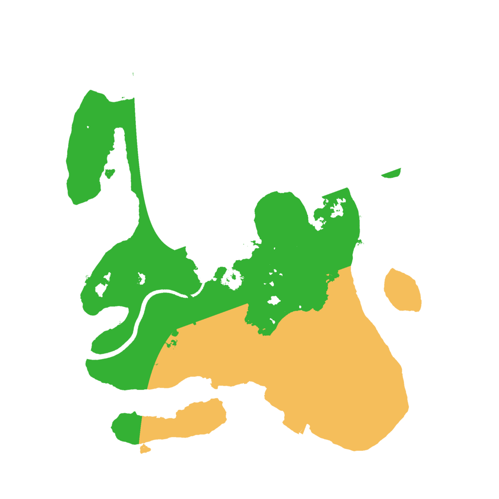 Biome Rust Map: Procedural Map, Size: 2500, Seed: 3495