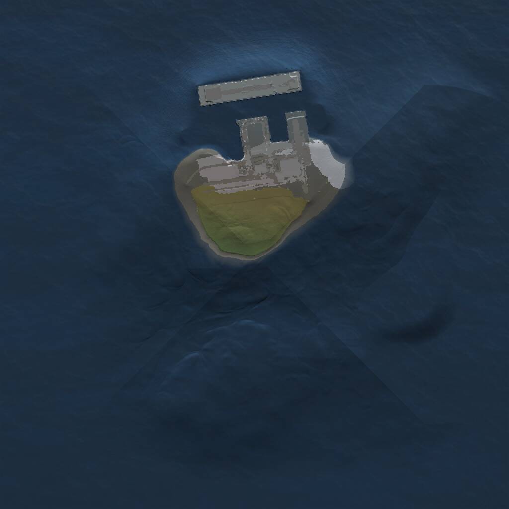 Rust Map: Procedural Map, Size: 1000, Seed: 414329, 2 Monuments