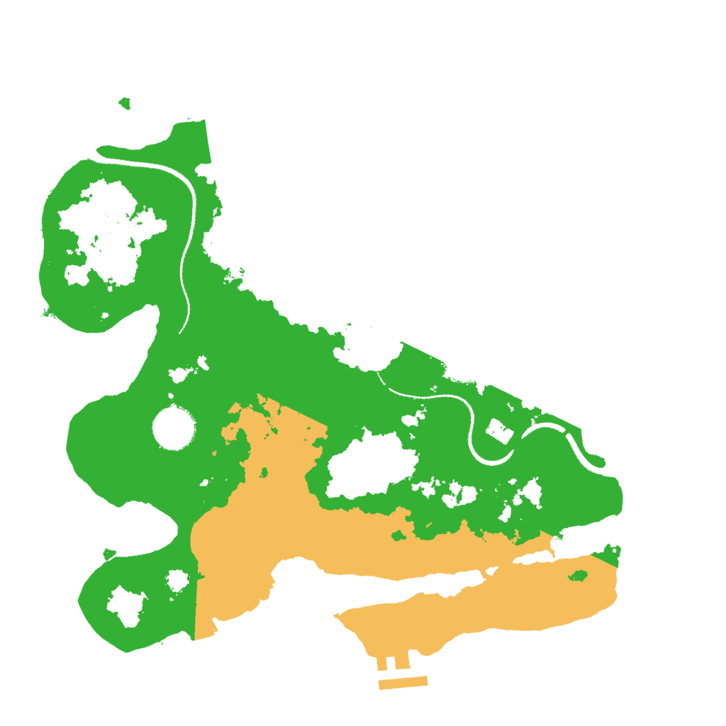 Biome Rust Map: Procedural Map, Size: 3000, Seed: 72781