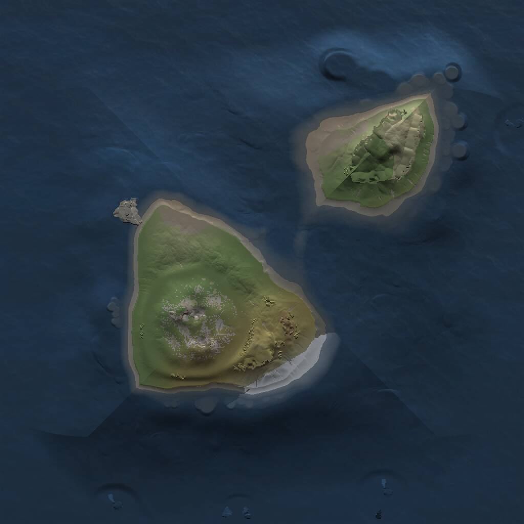 Rust Map: Procedural Map, Size: 1000, Seed: 647911, 1 Monuments