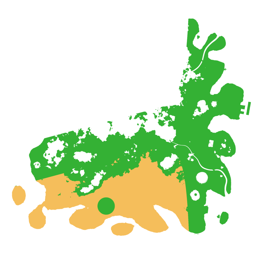 Biome Rust Map: Procedural Map, Size: 3950, Seed: 75396228