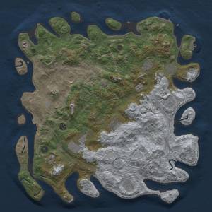 Thumbnail Rust Map: Procedural Map, Size: 4500, Seed: 445736718, 19 Monuments