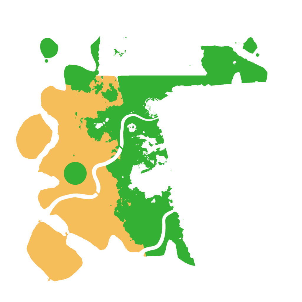 Biome Rust Map: Procedural Map, Size: 3500, Seed: 780739923