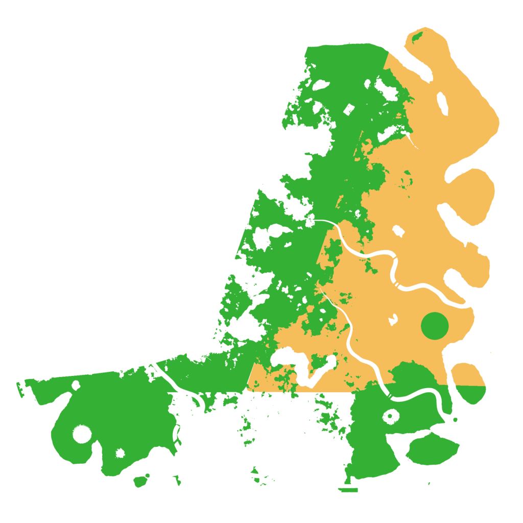 Biome Rust Map: Procedural Map, Size: 5000, Seed: 593995742